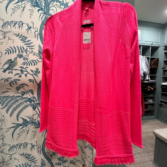 Lilly Pulitzer - Noble Fringe cardigan. NWT. Small - Picture 3 of 8